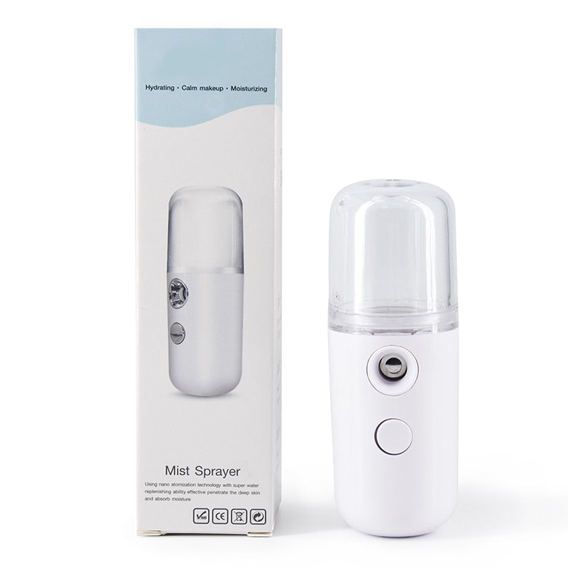 Nano Mist Facial Sprayer Beauty Instrument - USB Face Steamer, Moisturizing Beauty